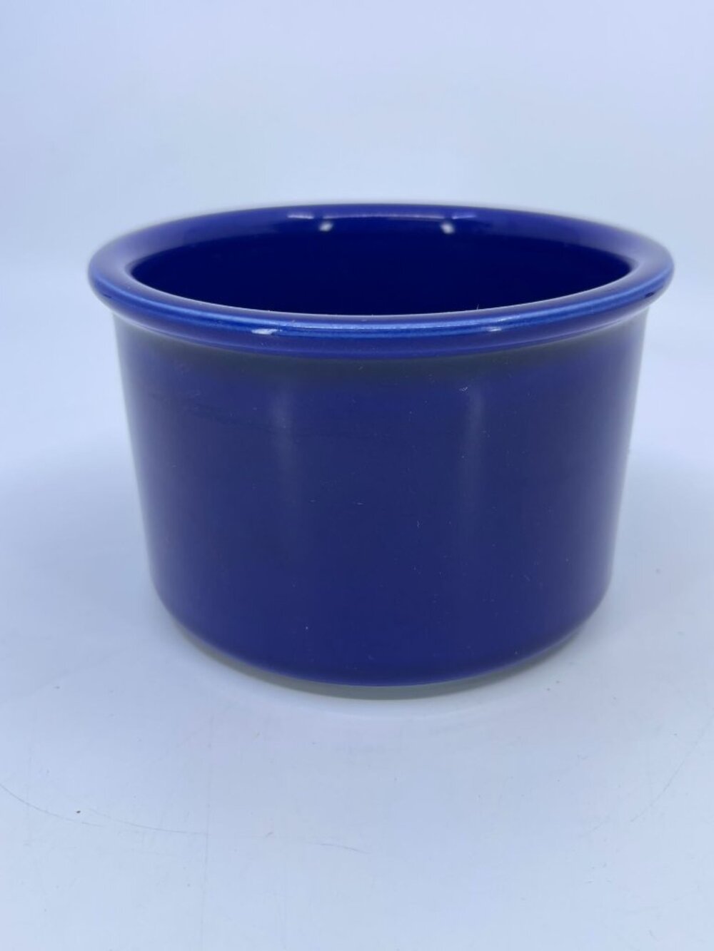 vintage fenix research usa colbalt blue crock made in usa